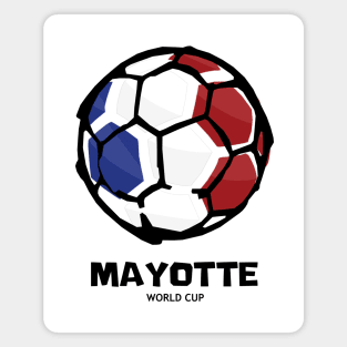 Mayotte Football Country Flag Magnet